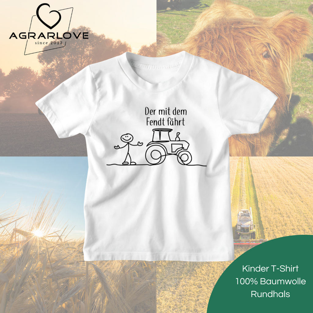 Der mit dem Fendt fährt | T Shirt Kinder