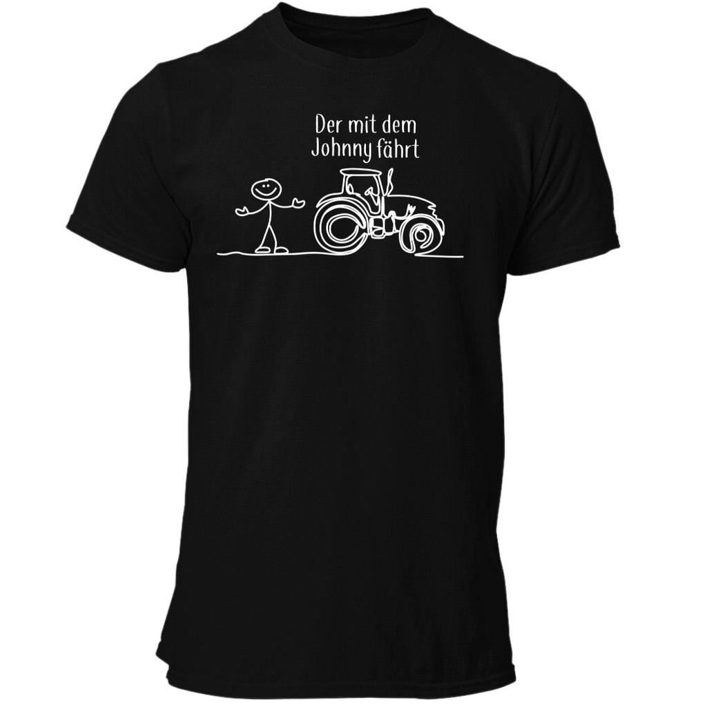 Der mit dem Johnny fährt | Premium T Shirt