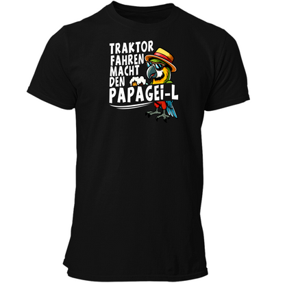 *NEU* Traktor fahren macht den Papagei-L Premium - T-Shirt