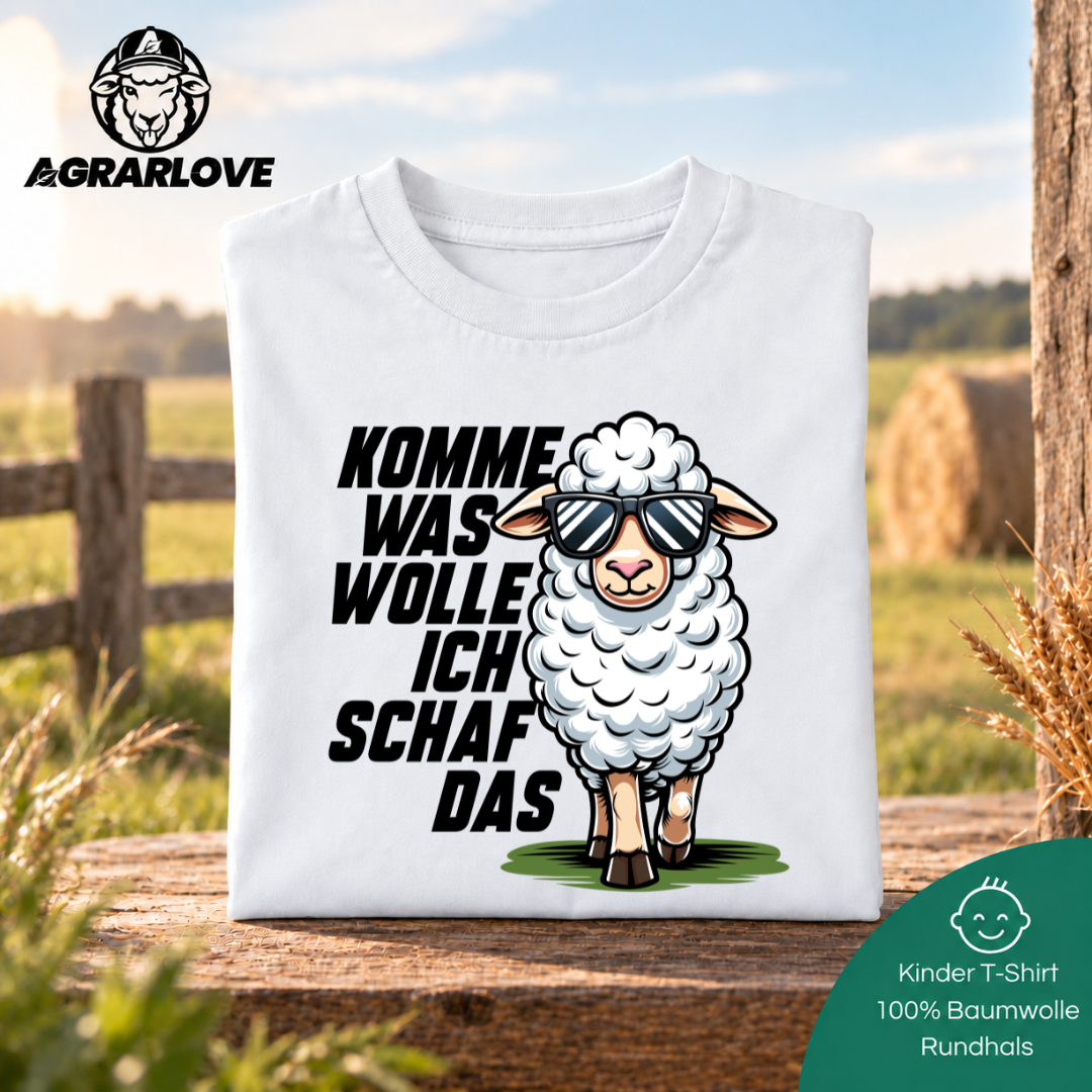 Komme was Wolle ich Schaf das | T Shirt Kinder