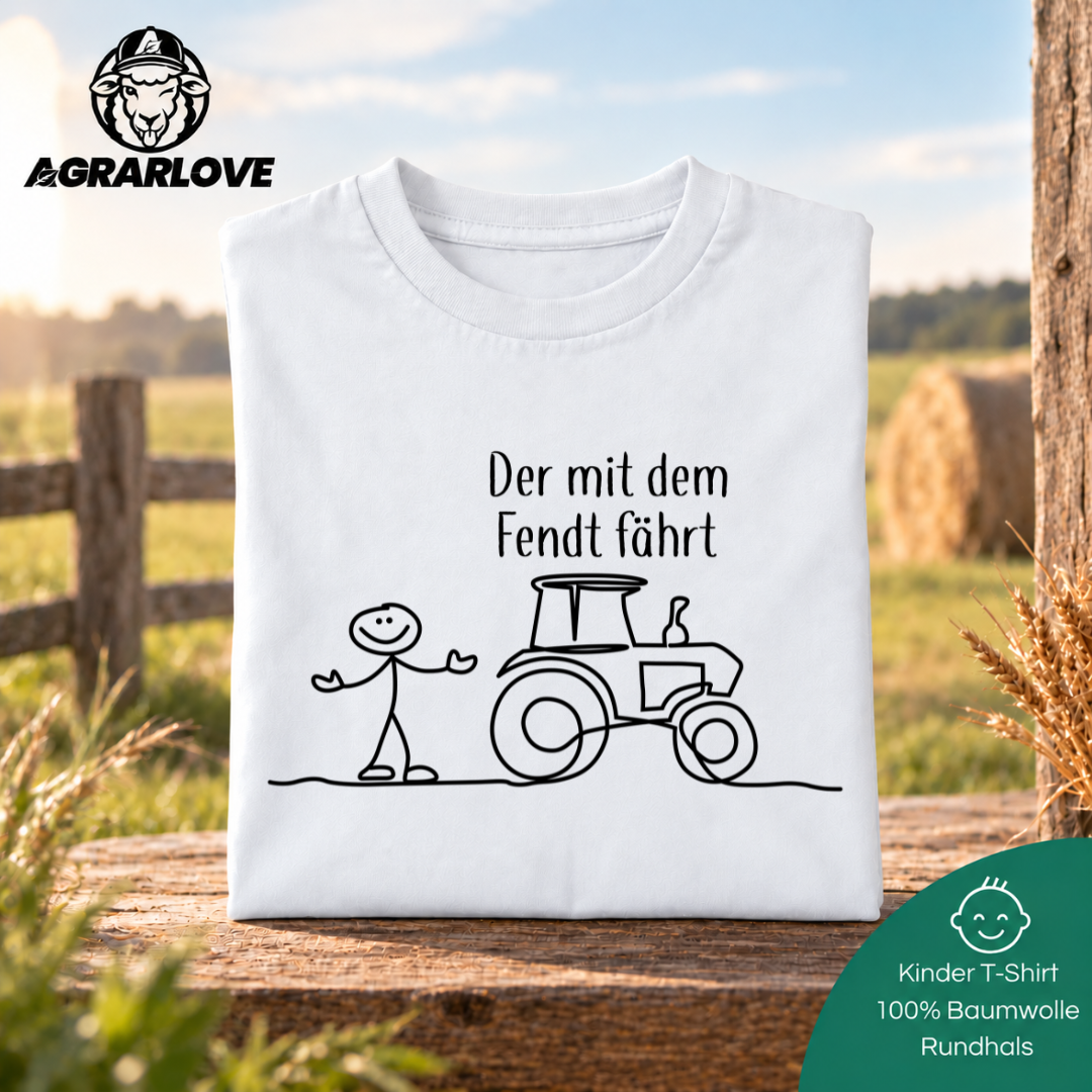 Der mit dem Fendt fährt | T Shirt Kinder