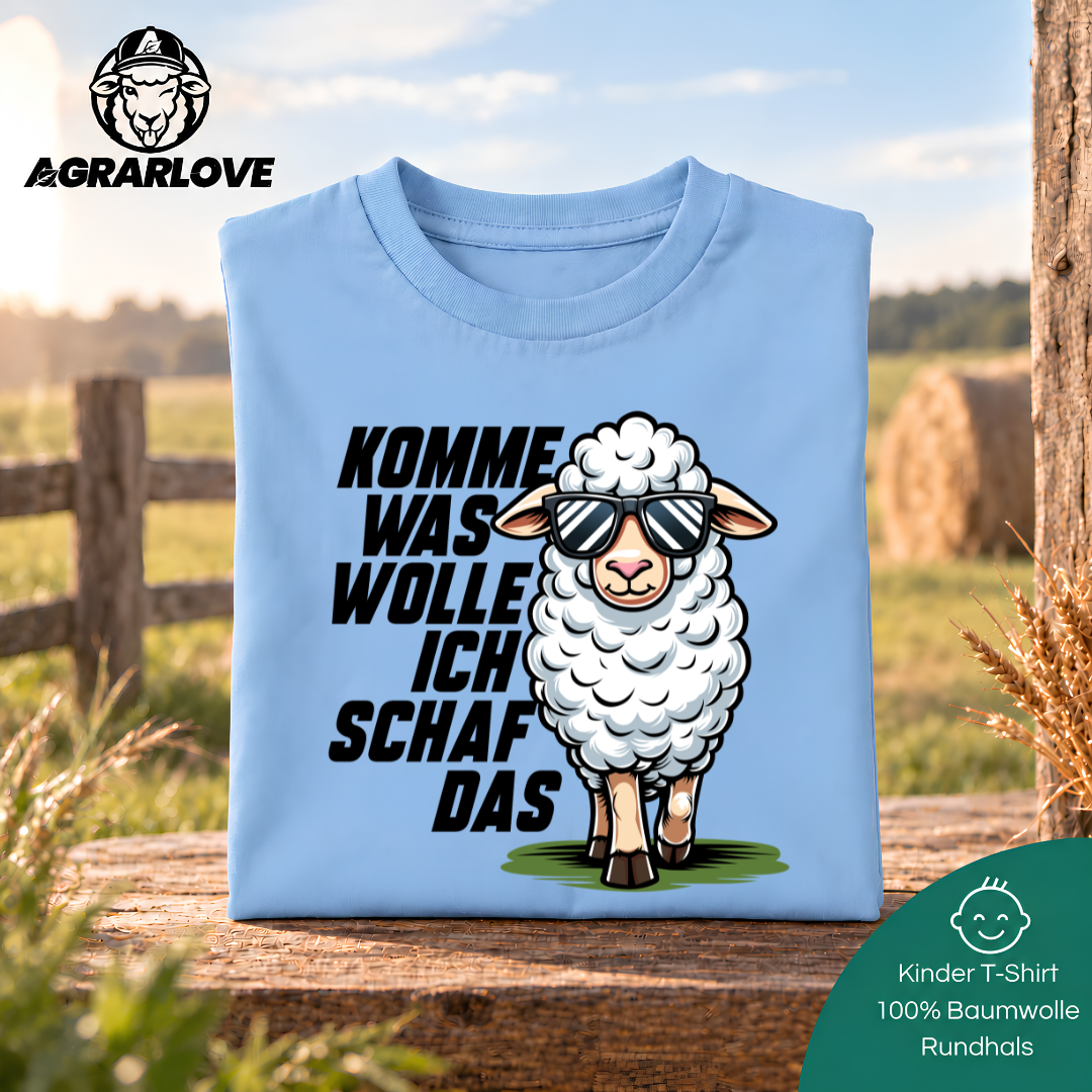 Komme was Wolle ich Schaf das | T Shirt Kinder