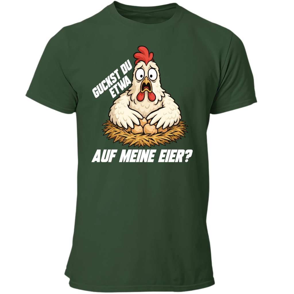 Guckst du auf meine Eier | Premium T Shirt