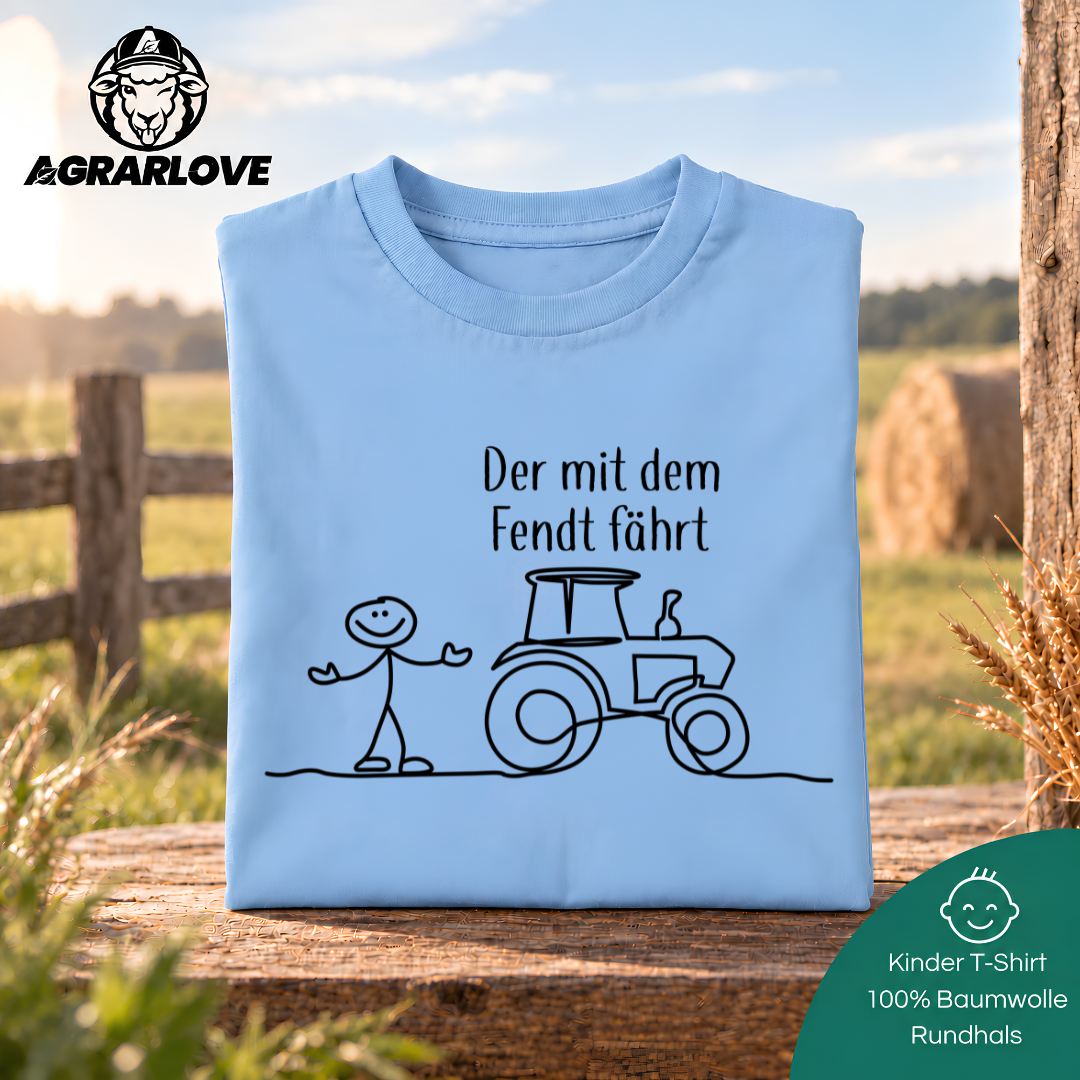 Der mit dem Fendt fährt | T Shirt Kinder