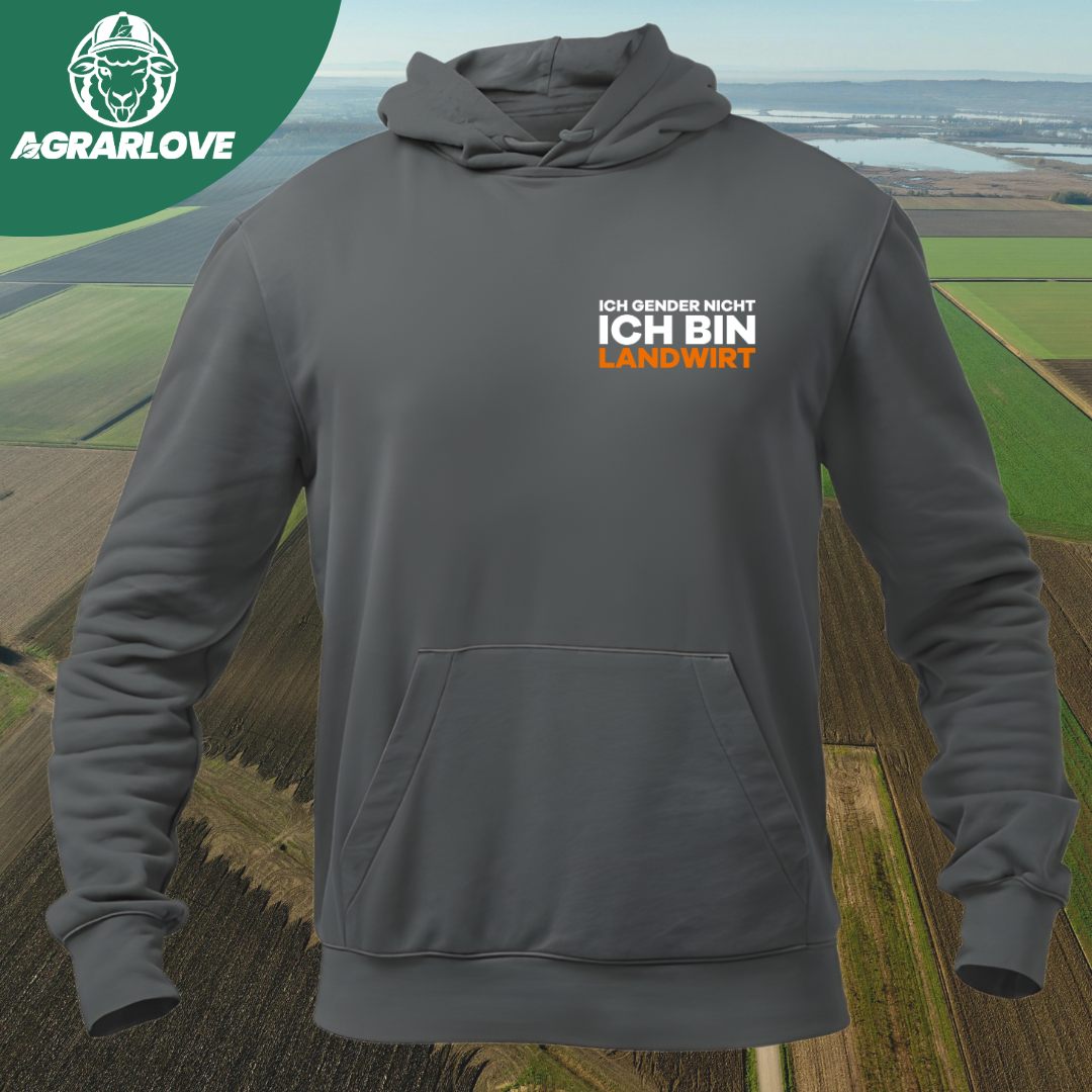 Ich Gender nicht Ich bin Landwirt Brustdruck | Premium Hoodie