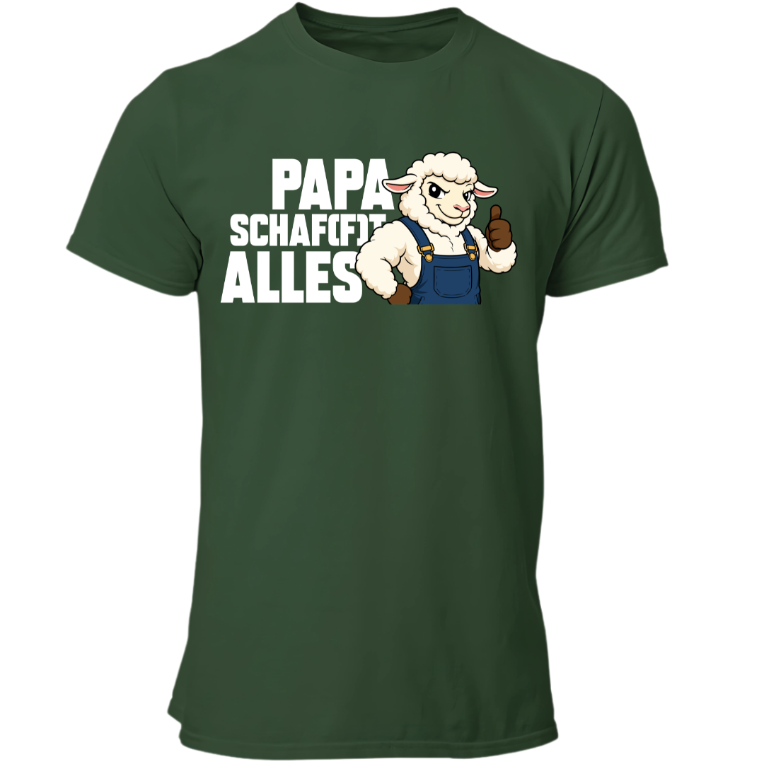Papa Schafft Alles | Premium T Shirt