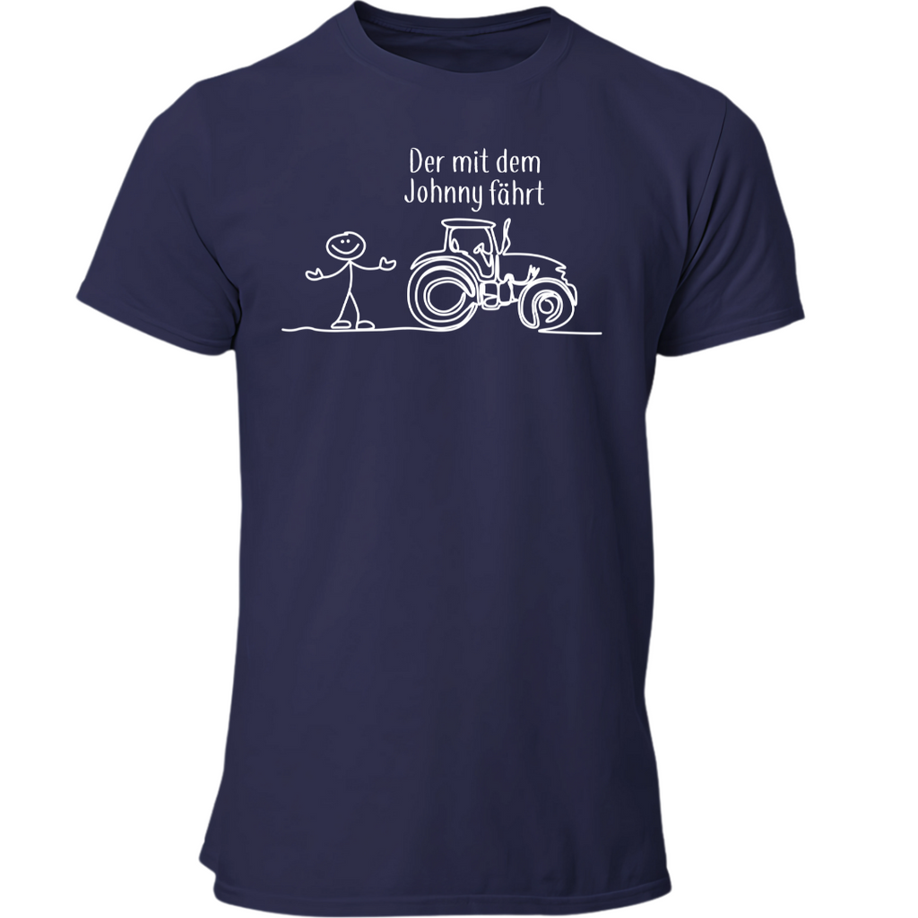 Der mit dem Johnny fährt | Premium T Shirt