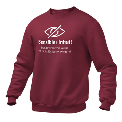 *NEU* "Sensibler Inhalt" Gülle ballern Premium - Sweater