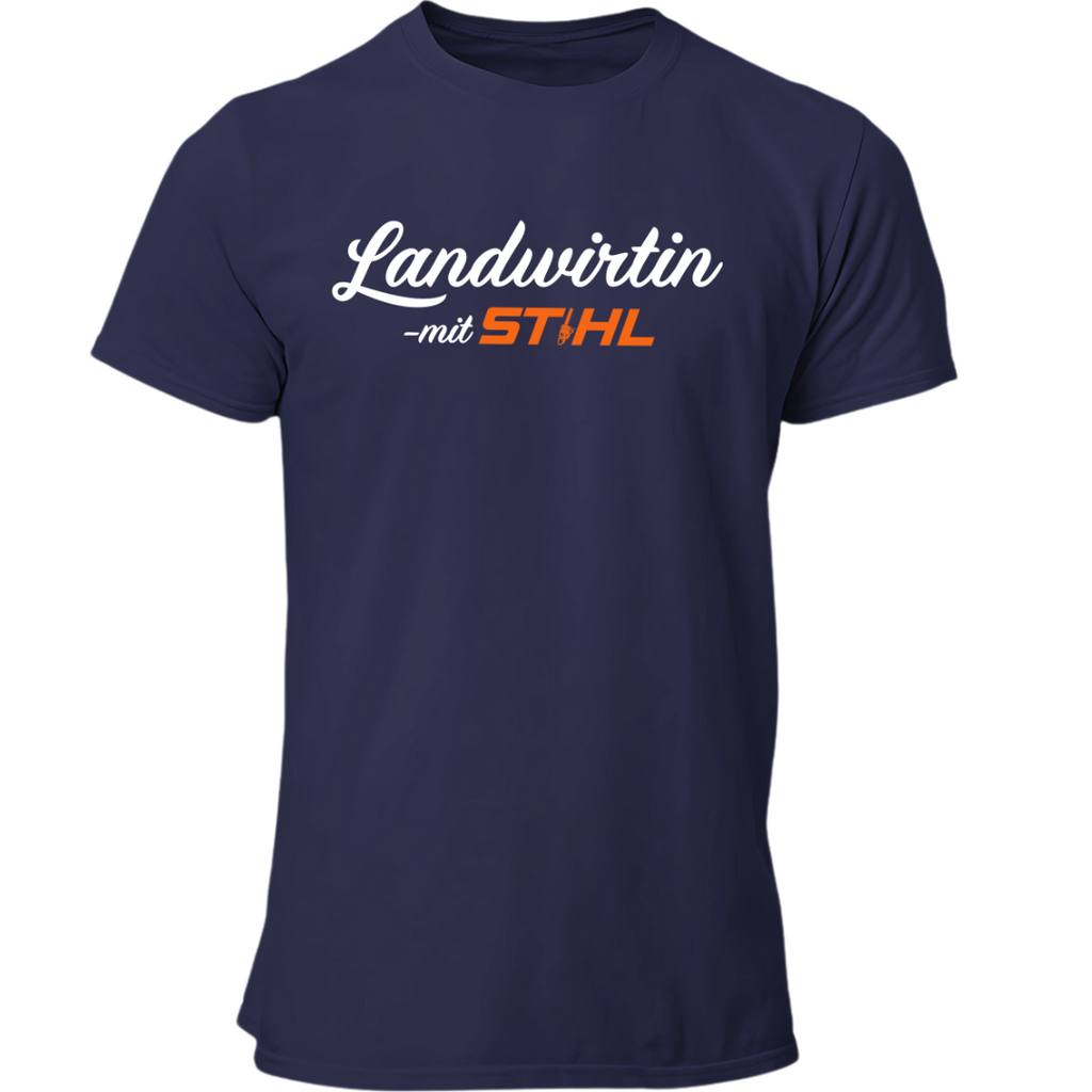 Landwirtin mit Stihl | Premium T Shirt