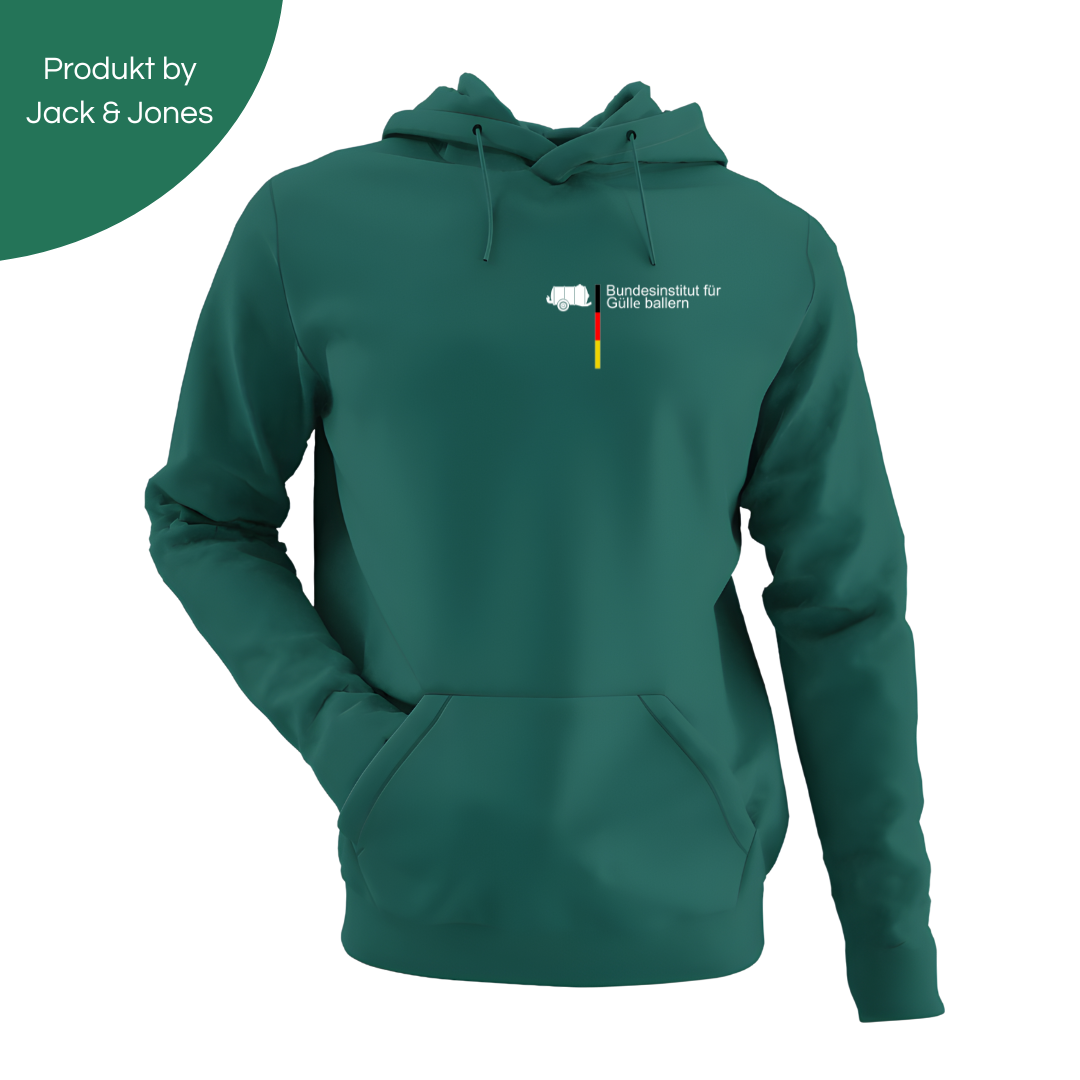 Bundesinstitut Gülle ballern Brustdruck | Jack & Jones Hoodie