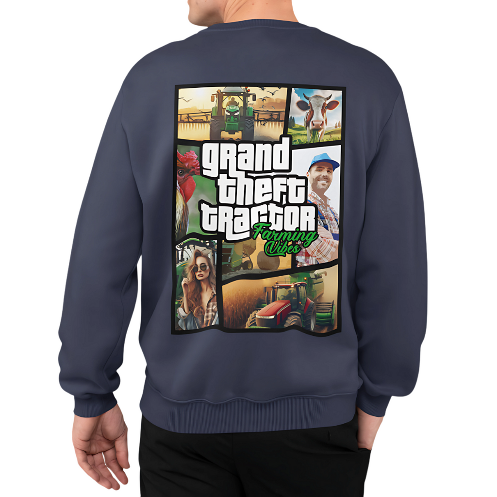 Grand Theft "Farming Vibes" Rückseite | Premium Sweater