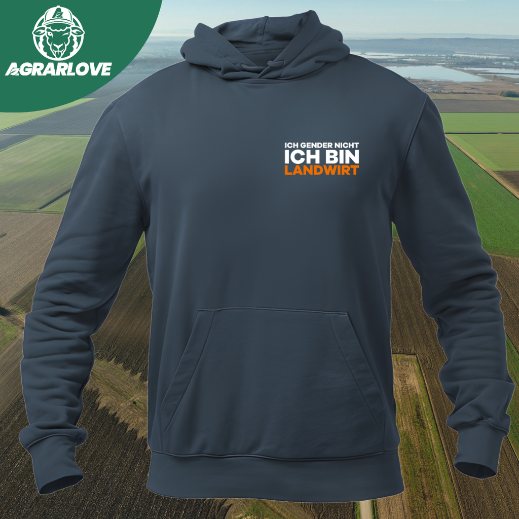 Ich Gender nicht Ich bin Landwirt Brustdruck | Premium Hoodie