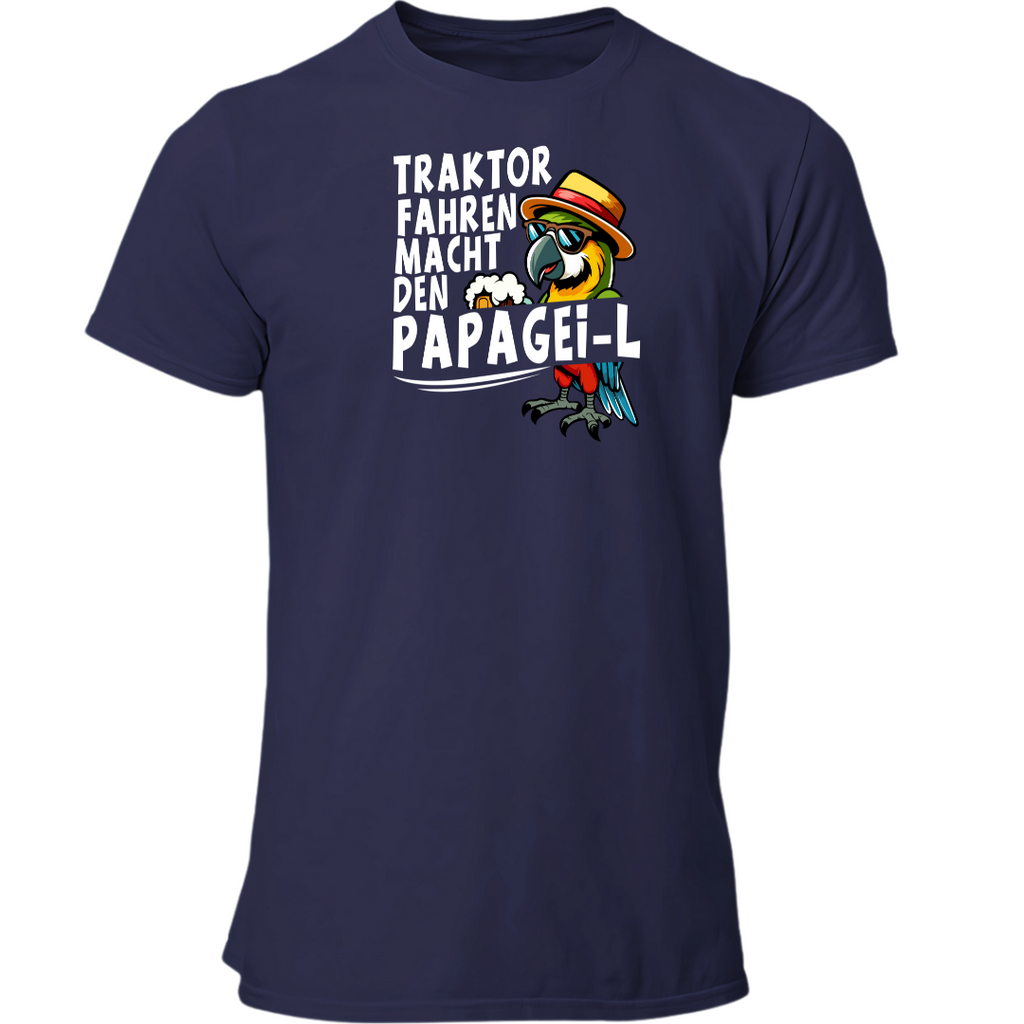 Traktor fahren macht den Papagei-L | Premium T Shirt