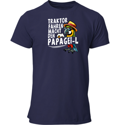 *NEU* Traktor fahren macht den Papagei-L Premium - T-Shirt