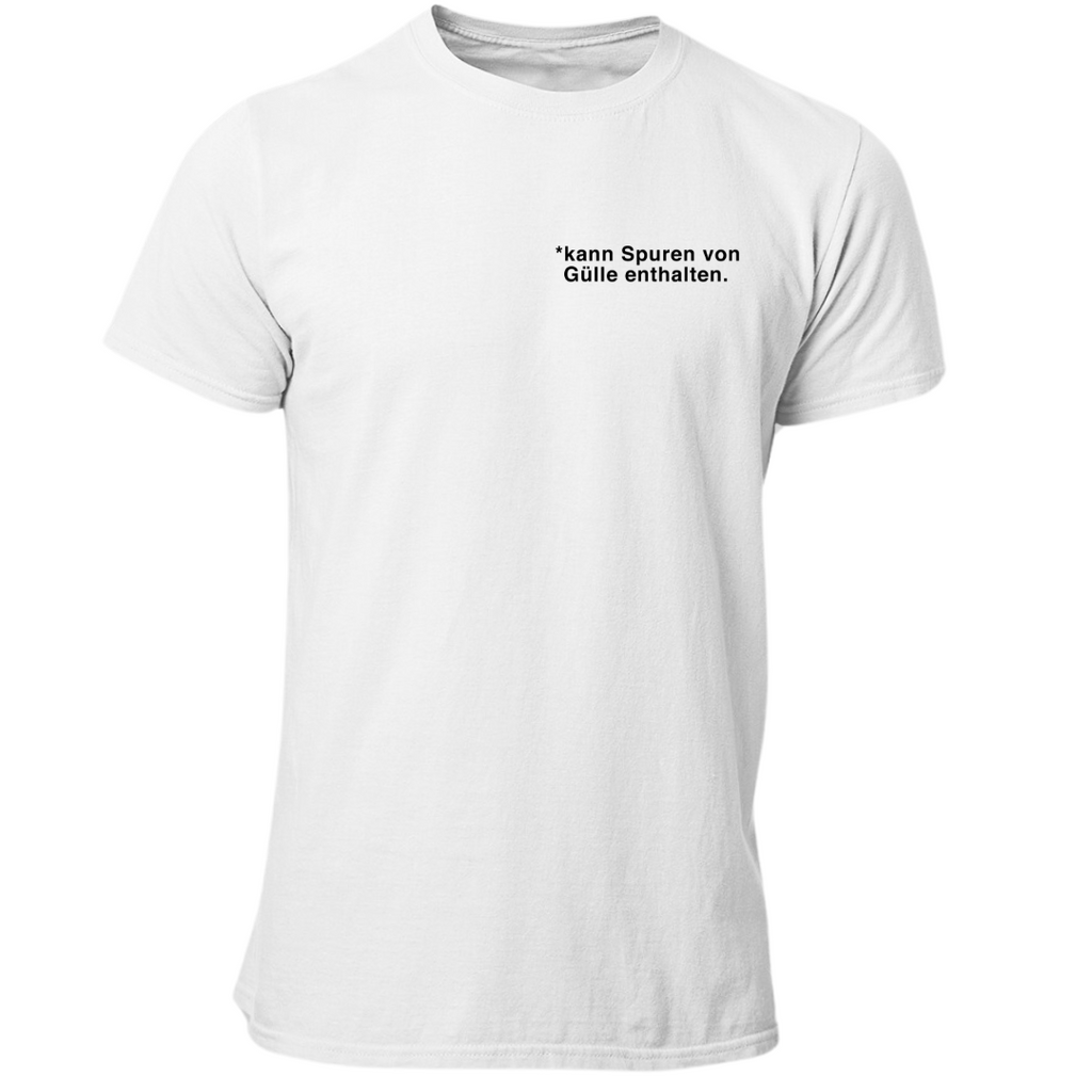 Kann Spuren von Gülle enthalten Brustdruck | Premium T Shirt