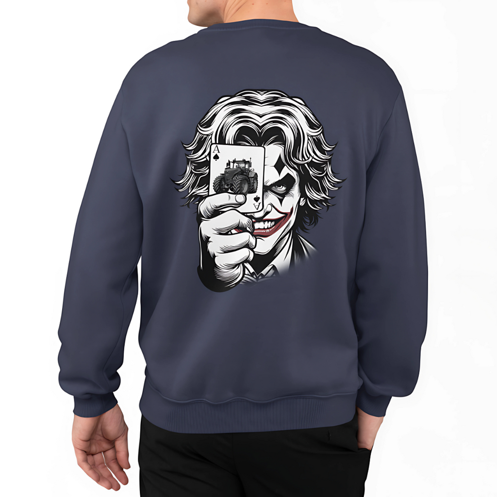 Joker Motiv Rückseite | Premium Sweater