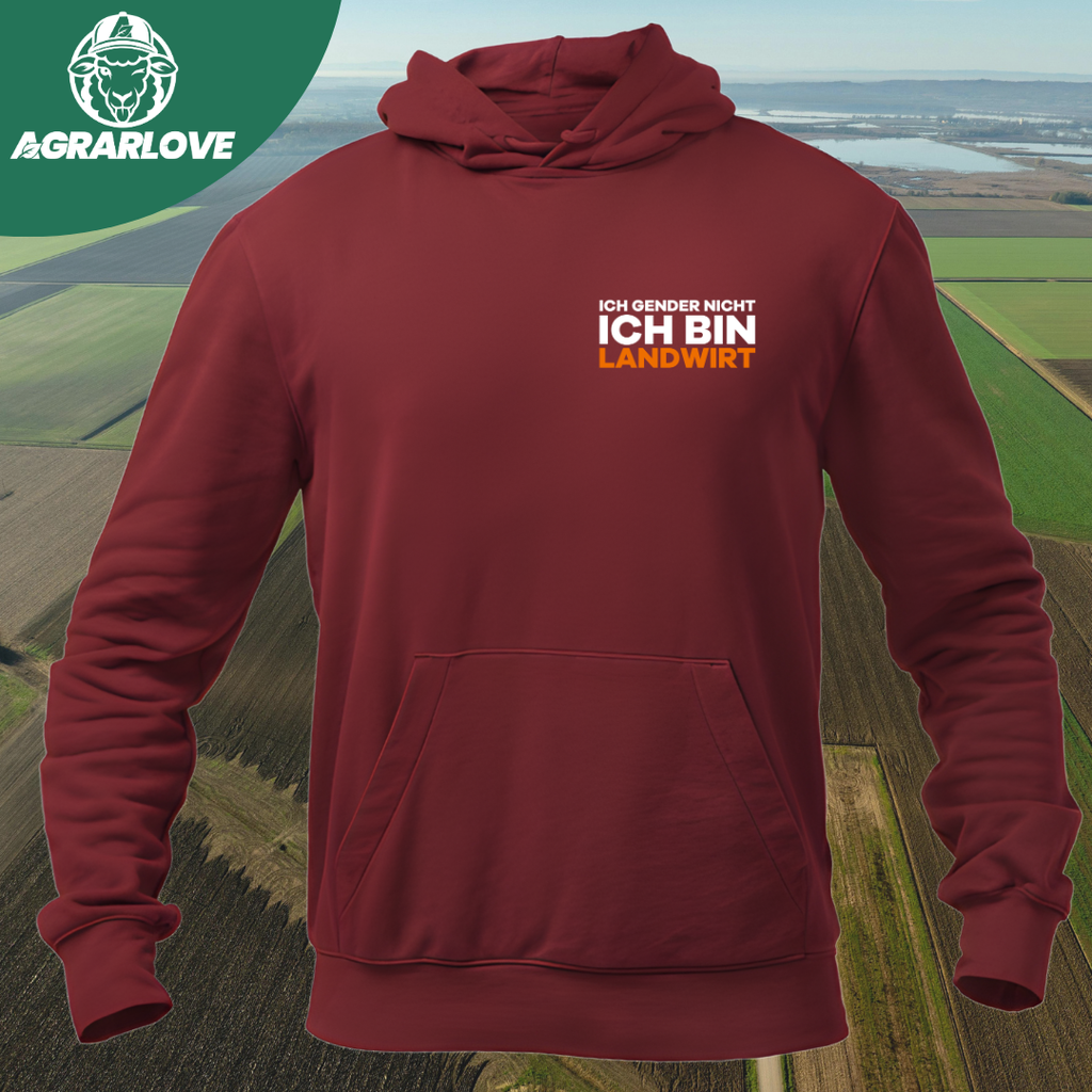 Ich Gender nicht Ich bin Landwirt Brustdruck | Premium Hoodie