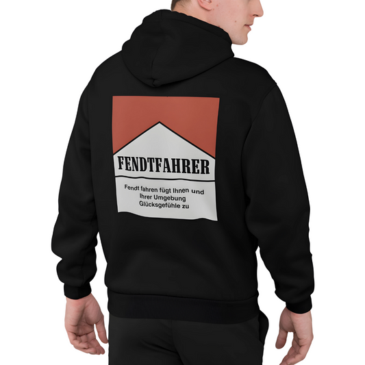 Fendtfahrer Glücksgefühle Zigaretten Motiv Rückseite | Premium Hoodie