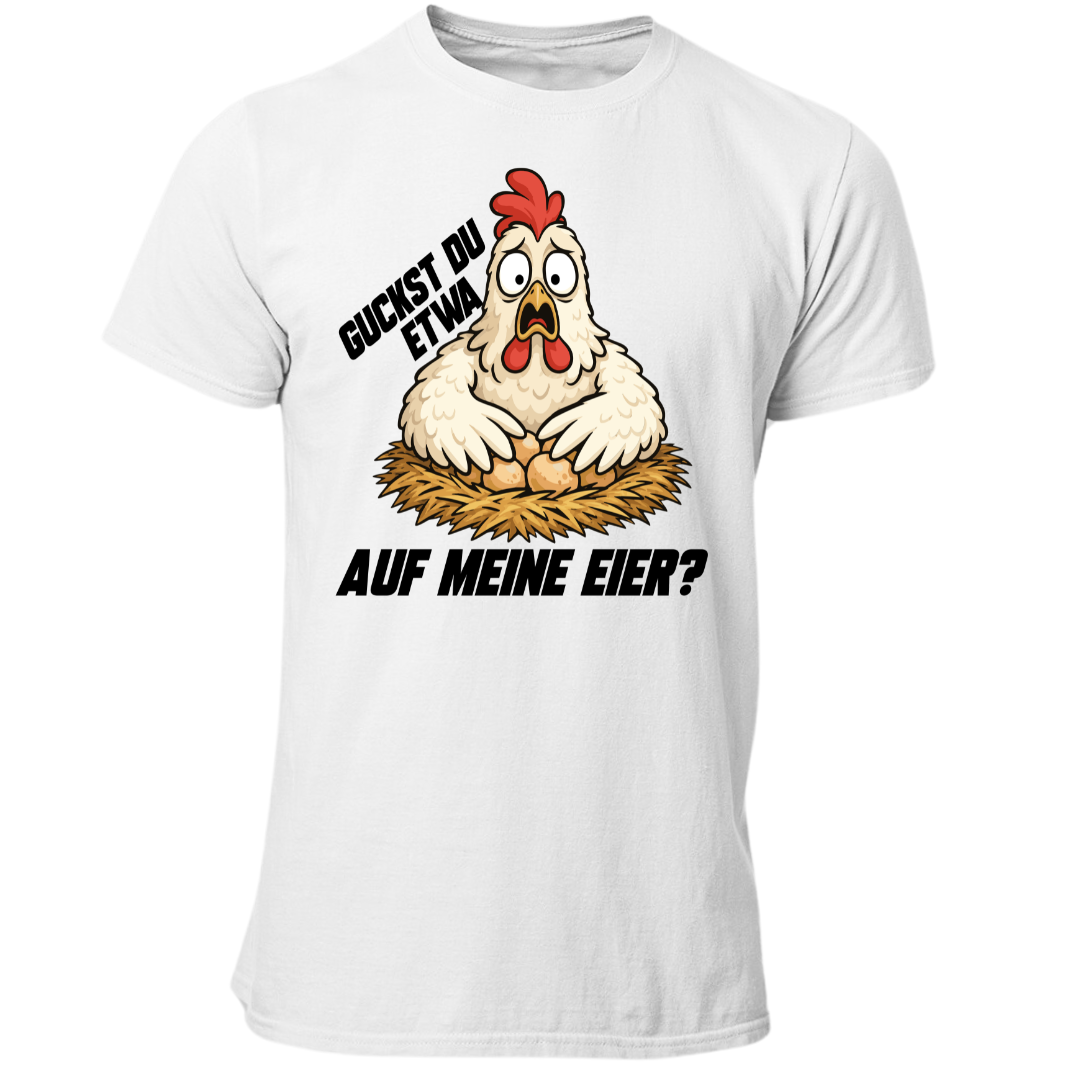 Guckst du auf meine Eier | Premium T Shirt