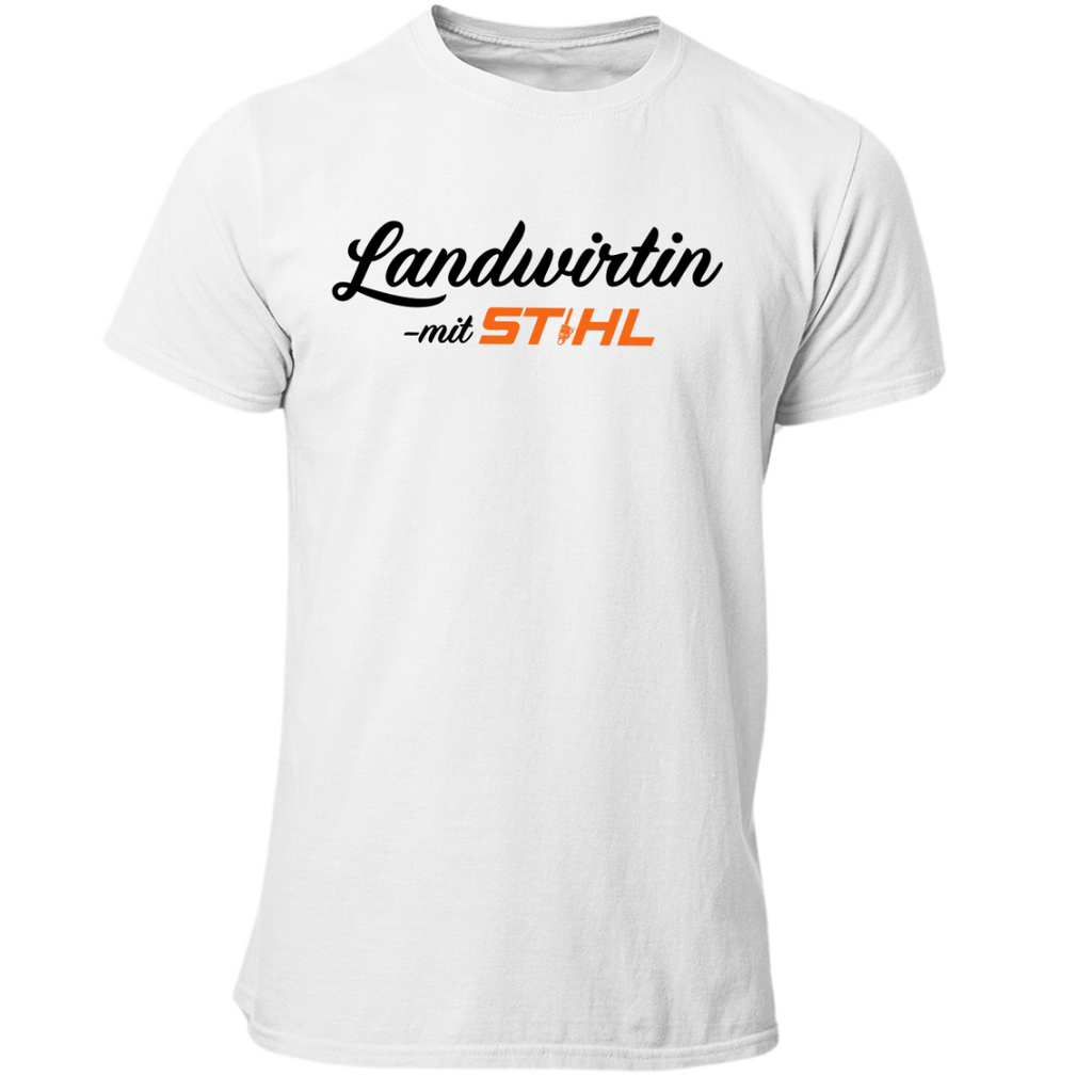 Landwirtin mit Stihl | Premium T Shirt