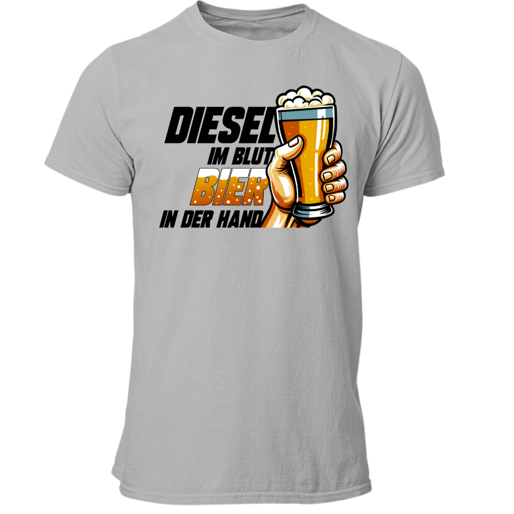 Diesel im Blut Bier in der Hand | Premium T Shirt