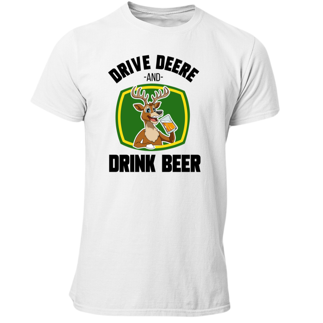 *NEU* Drive Deere, and Drink Beer Premium - T-Shirt