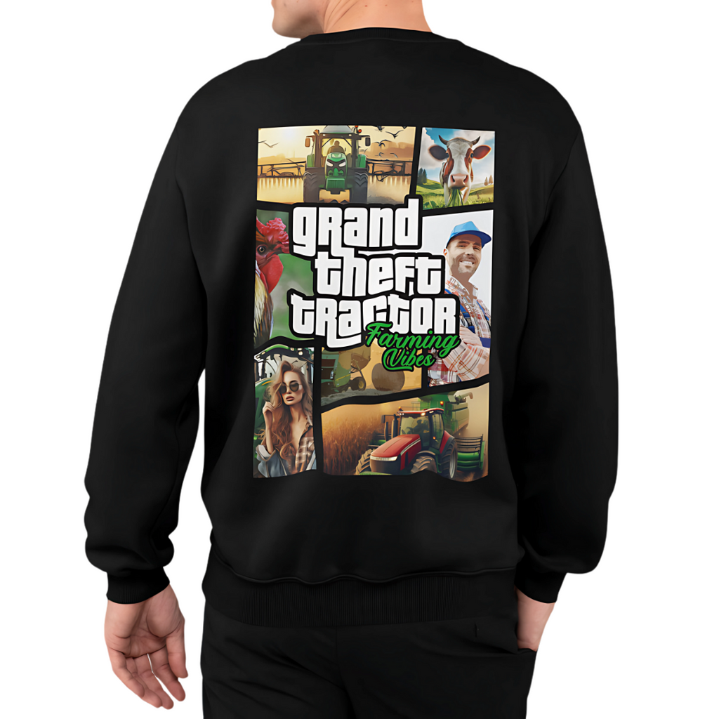 Grand Theft "Farming Vibes" Rückseite | Premium Sweater