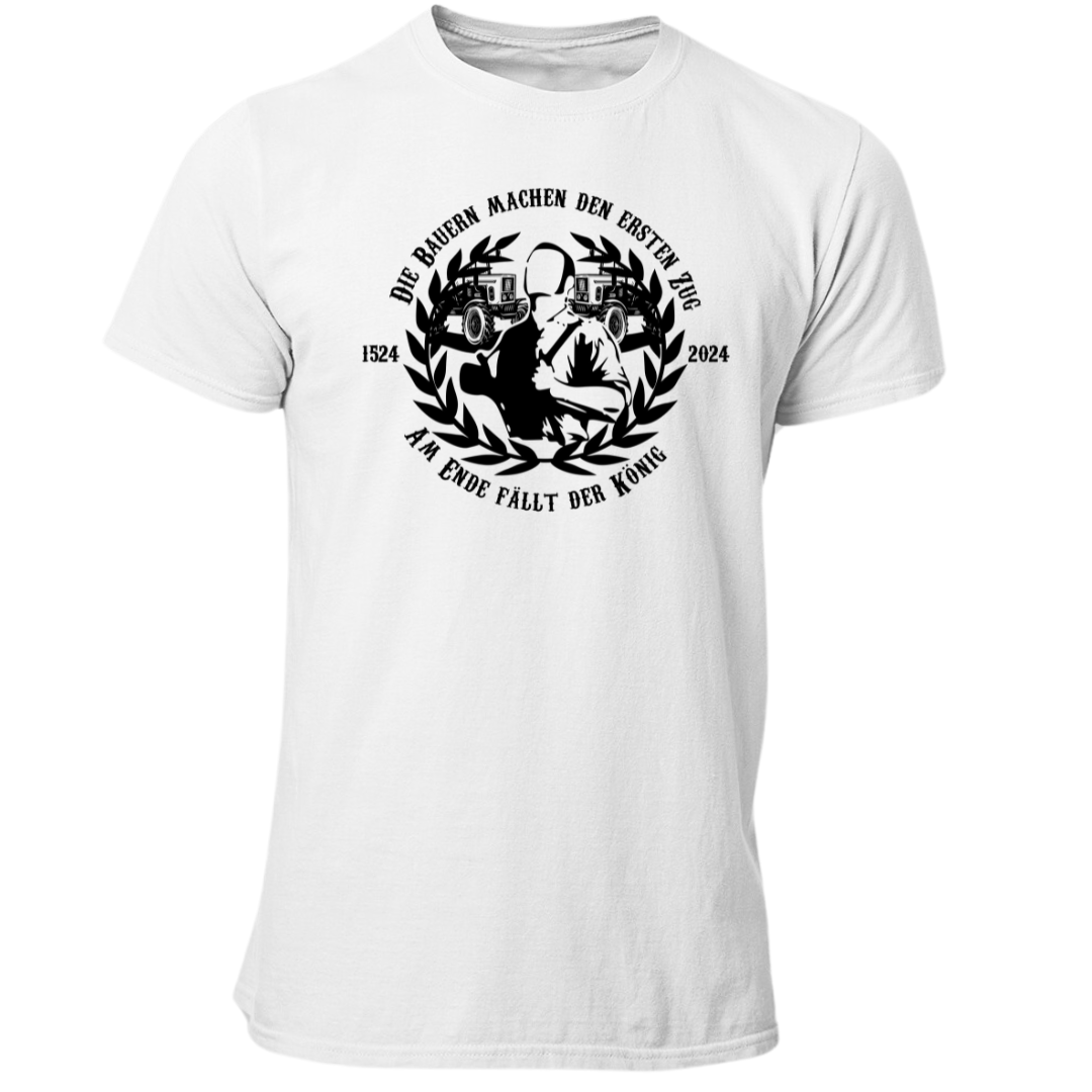 "Am Ende fällt der König" Premium - T- Shirt