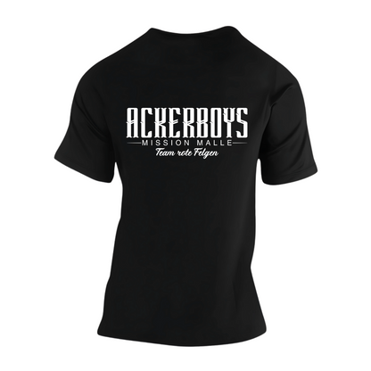 Ackerboys Team Rote Felgen Rückseite | Premium T Shirt