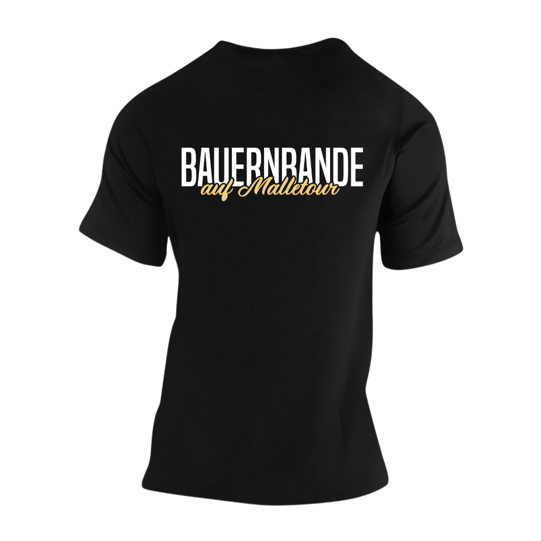 Bauernbande auf Malletour Rückseite | Premium T Shirt