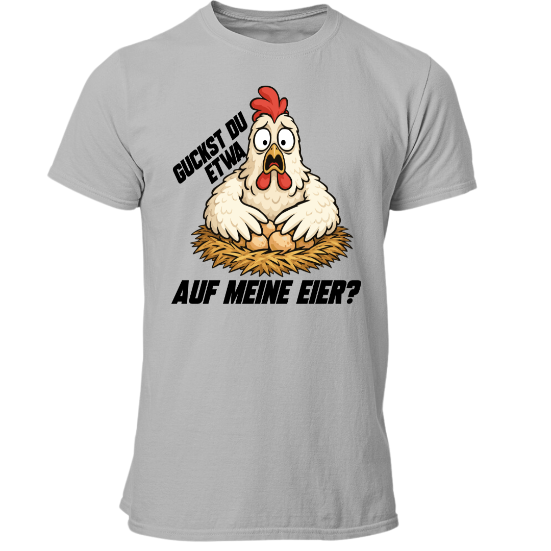 Guckst du auf meine Eier | Premium T Shirt