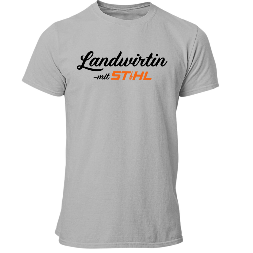Landwirtin mit Stihl | Premium T Shirt