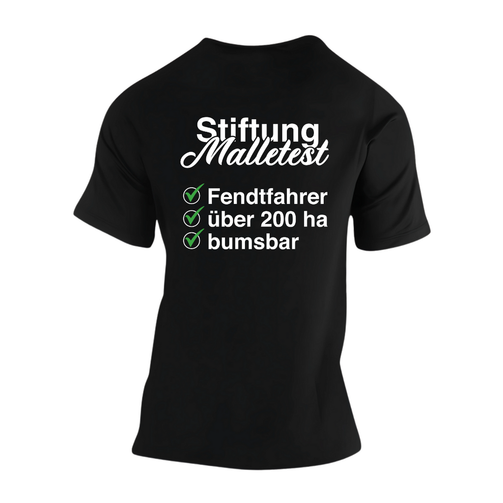 Stiftung Malletest Fendtfahrer #2 Rückseite| Premium T Shirt