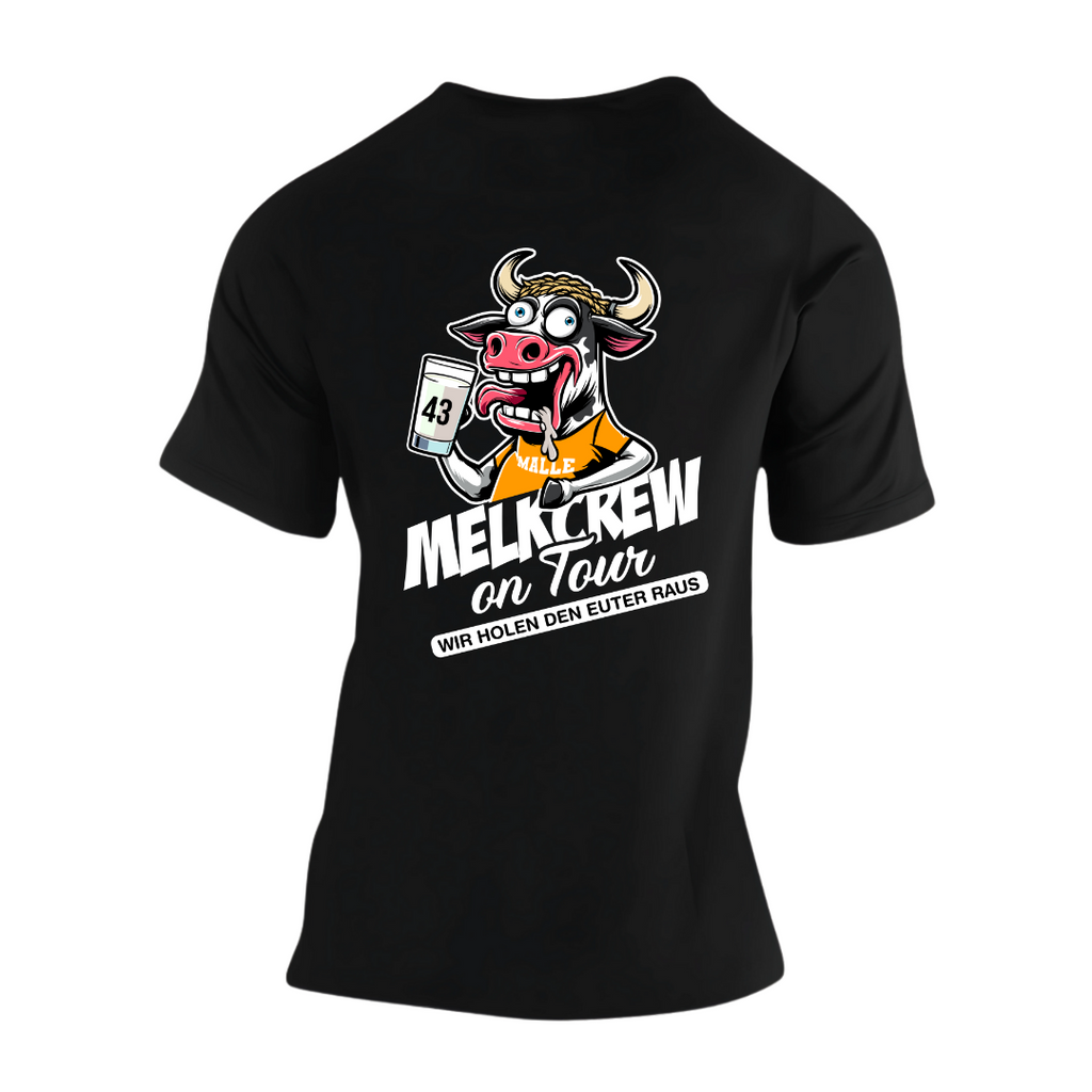 Melkcrew on Tour Rückseite | Premium T Shirt