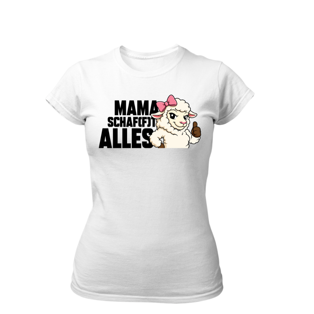 Mama Schafft Alles | Premium T Shirt Frauen