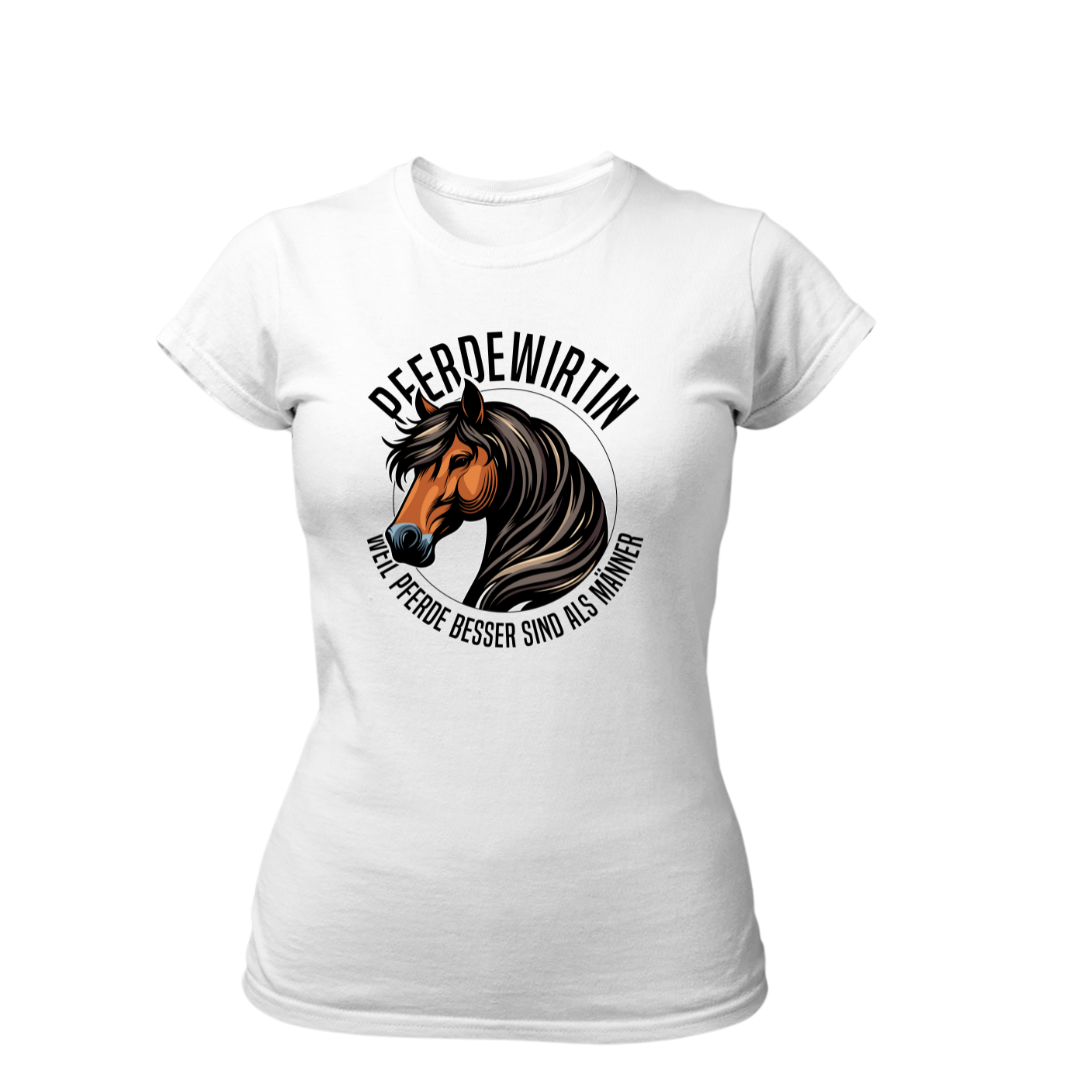 Pferdewirtin Weil Pferde besser sind als Männer | Premium T Shirt Frauen