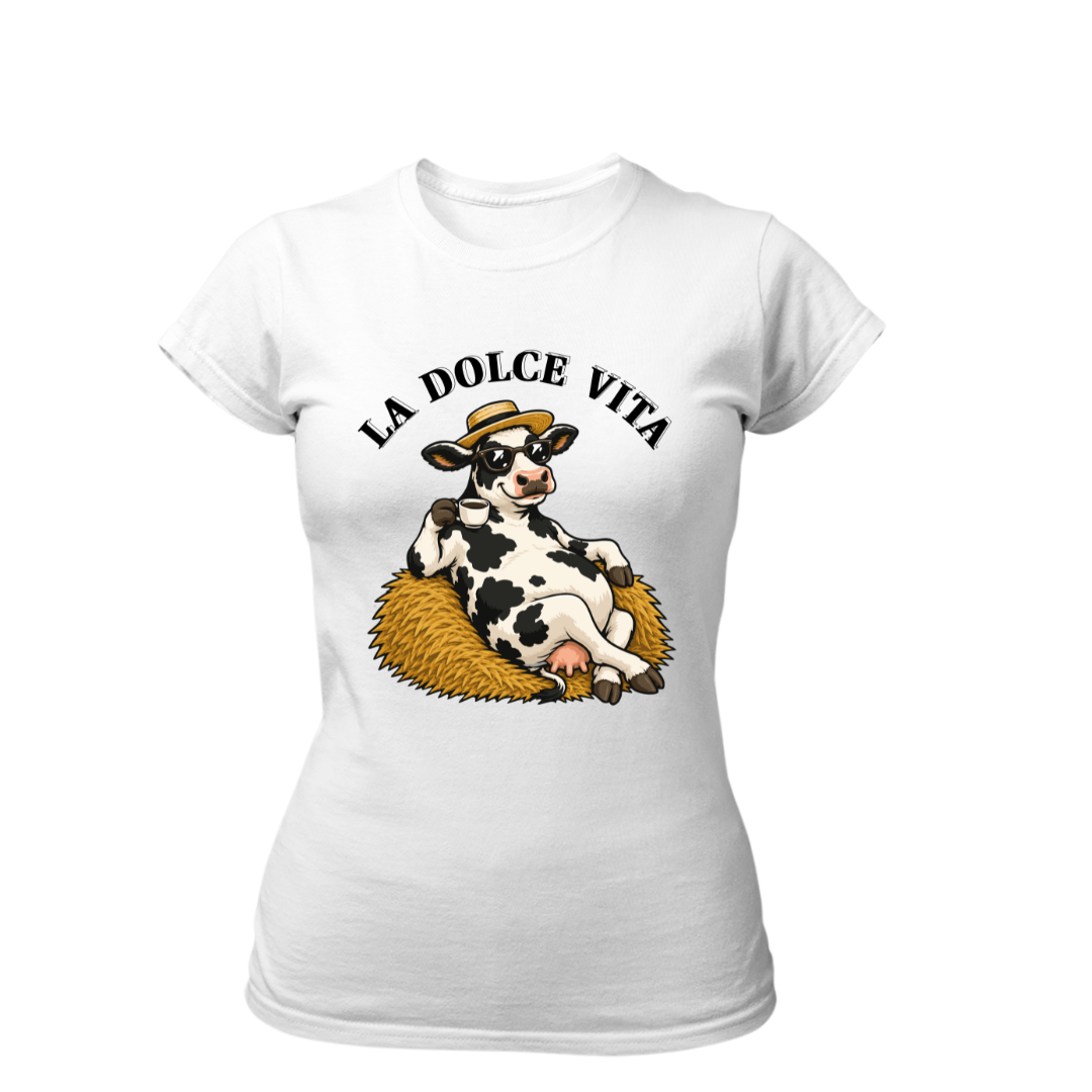 La Dolce Vita Kuh | Premium T Shirt Frauen