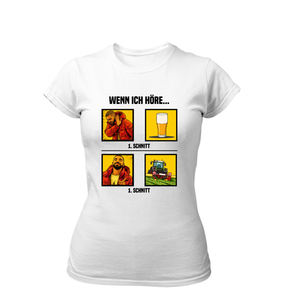 Wenn Ich höre 1 Schnitt | Premium T Shirt Frauen
