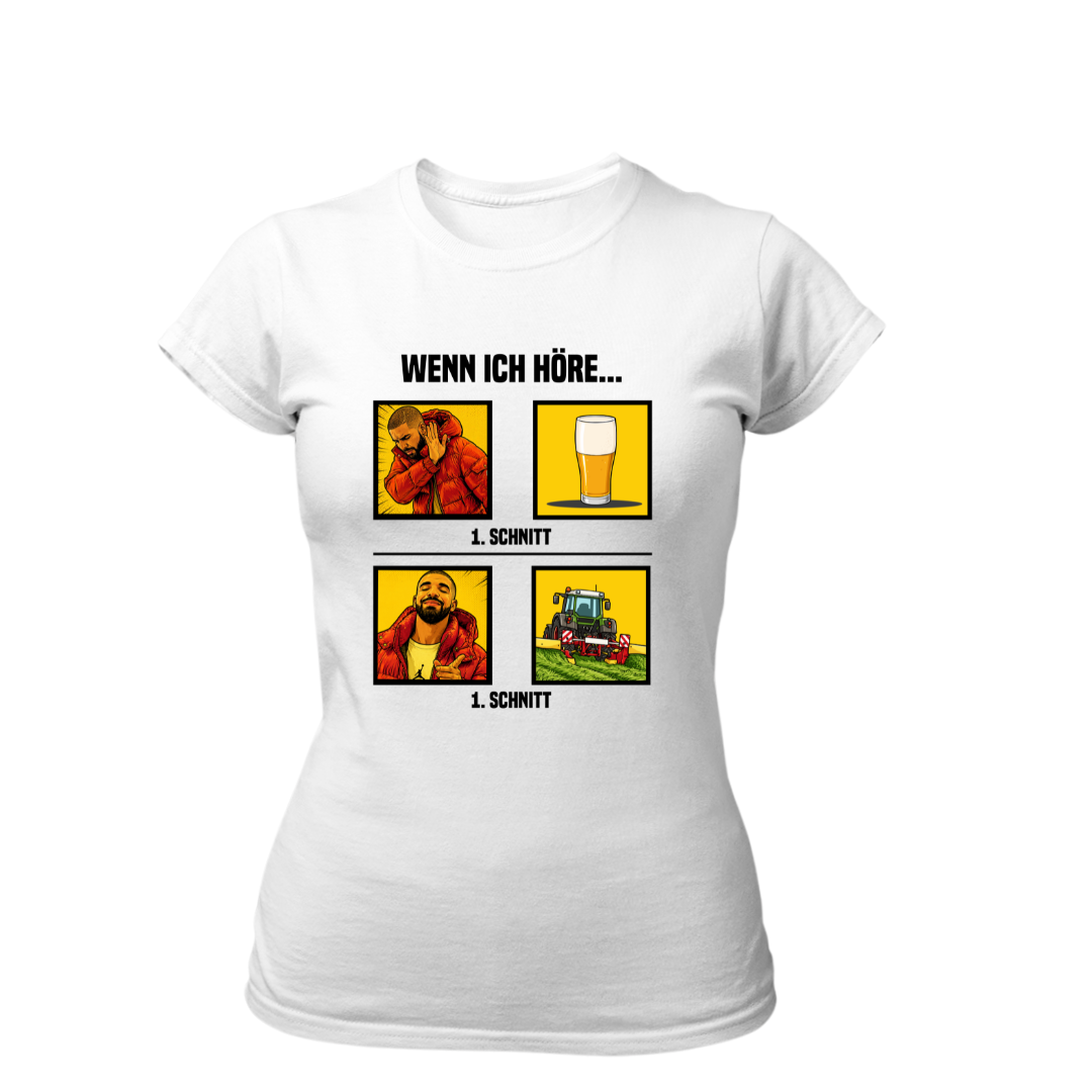 Wenn Ich höre 1 Schnitt | Premium T Shirt Frauen