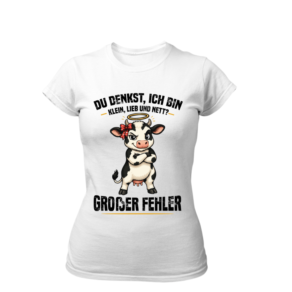 Süße Kuh Großer Fehler | Premium T Shirt Frauen