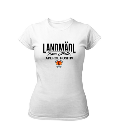 Landmädl Team Malle Aperol positiv | Premium T Shirt Frauen