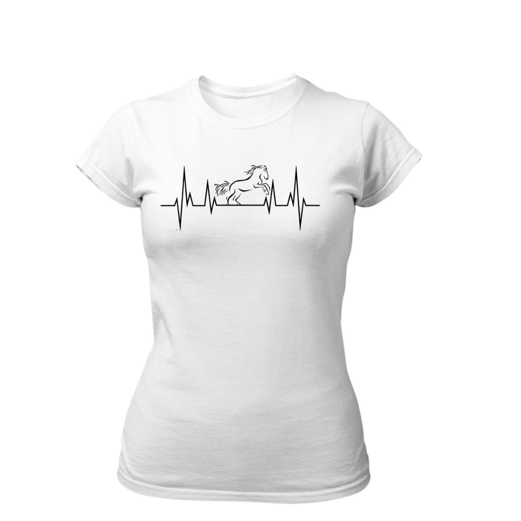 Herzschlag Pferd | Premium T Shirt Frauen