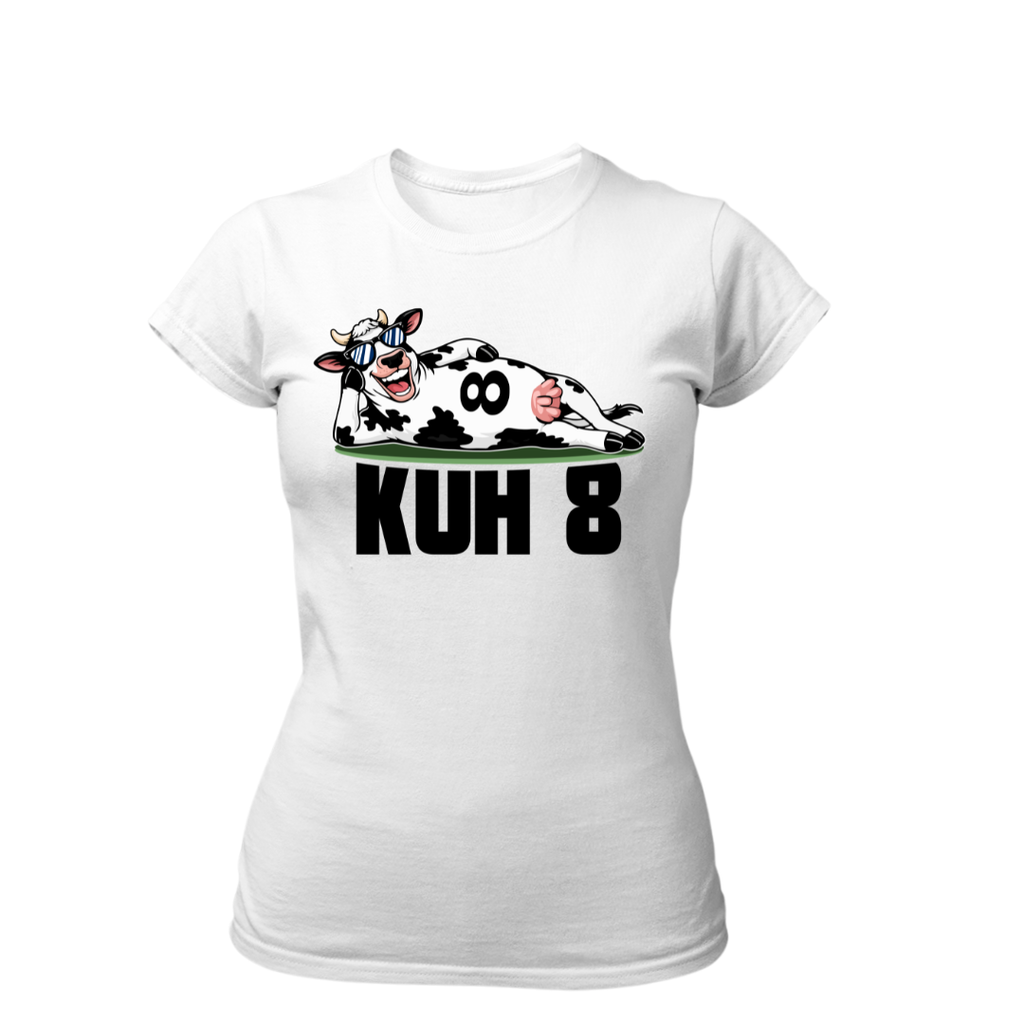 Kuh 8 | Premium T Shirt Frauen