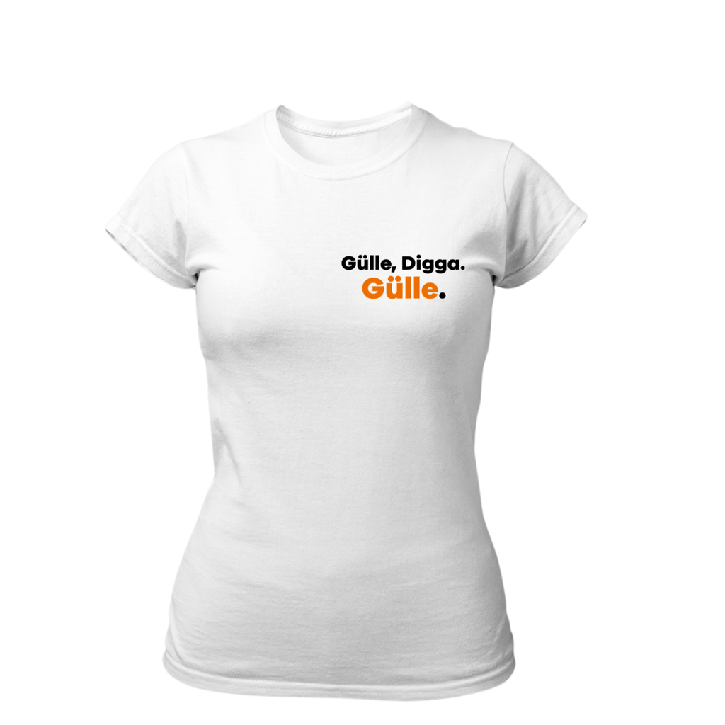 GÜLLE, DIGGA. GÜLLE Brustdruck | Premium T Shirt Frauen