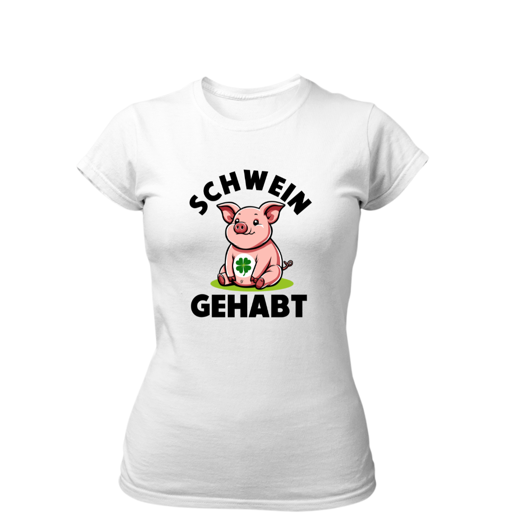 Schwein gehabt | Premium T Shirt Frauen