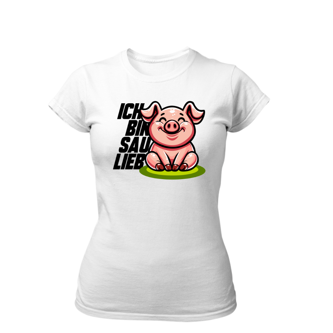 Ich bin Sau Lieb | Premium T Shirt Frauen