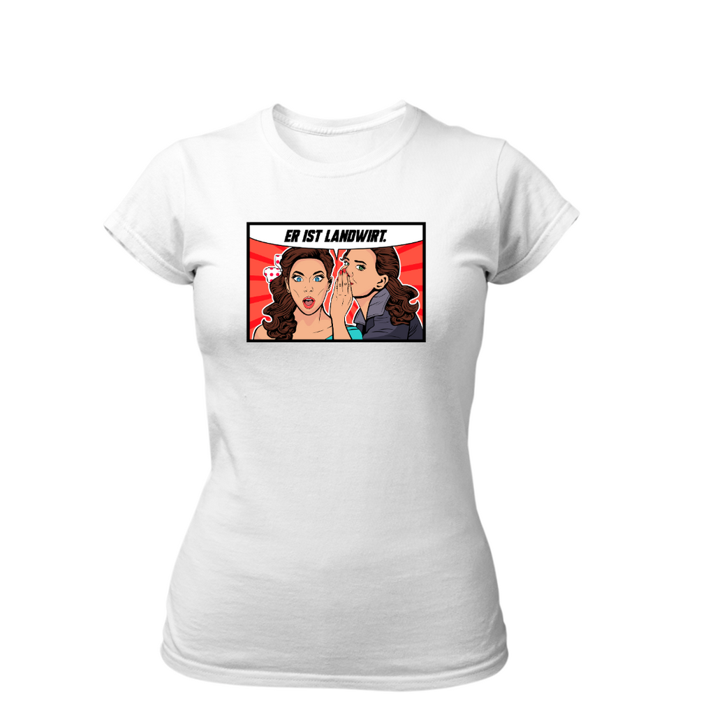 Er ist Landwirt | Premium T Shirt Frauen