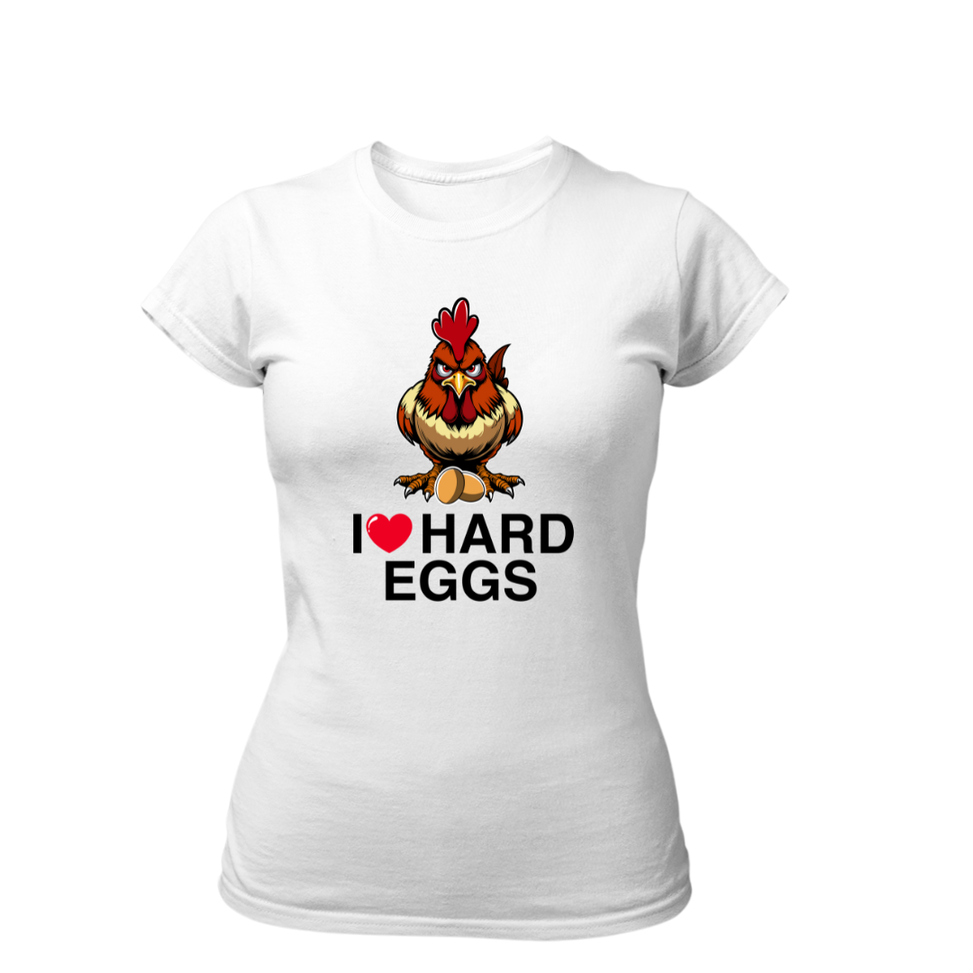 I Love Hard Eggs | Premium T Shirt Frauen