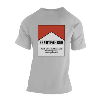 Fendtfahrer Glücksgefühle Zigaretten Motiv Rückseite | Premium T Shirt