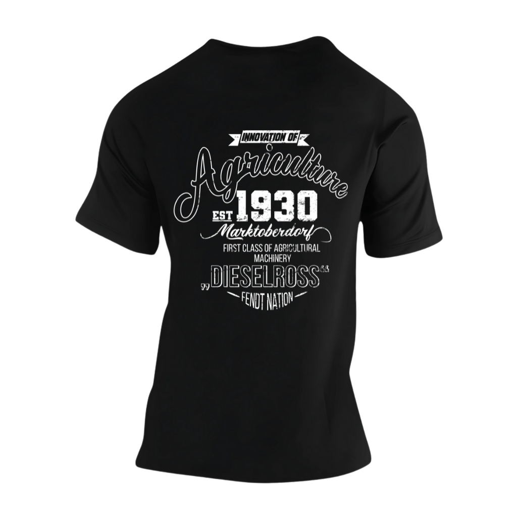 Fendt History Vintage Rückseite | Premium T Shirt